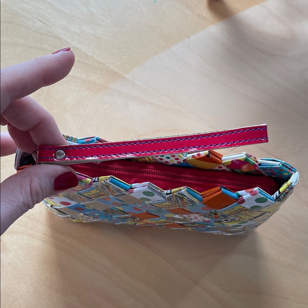 DOTS Upcycled Candy Wrapper Wristlet - Nahui Ollin - Picture 5 of 13